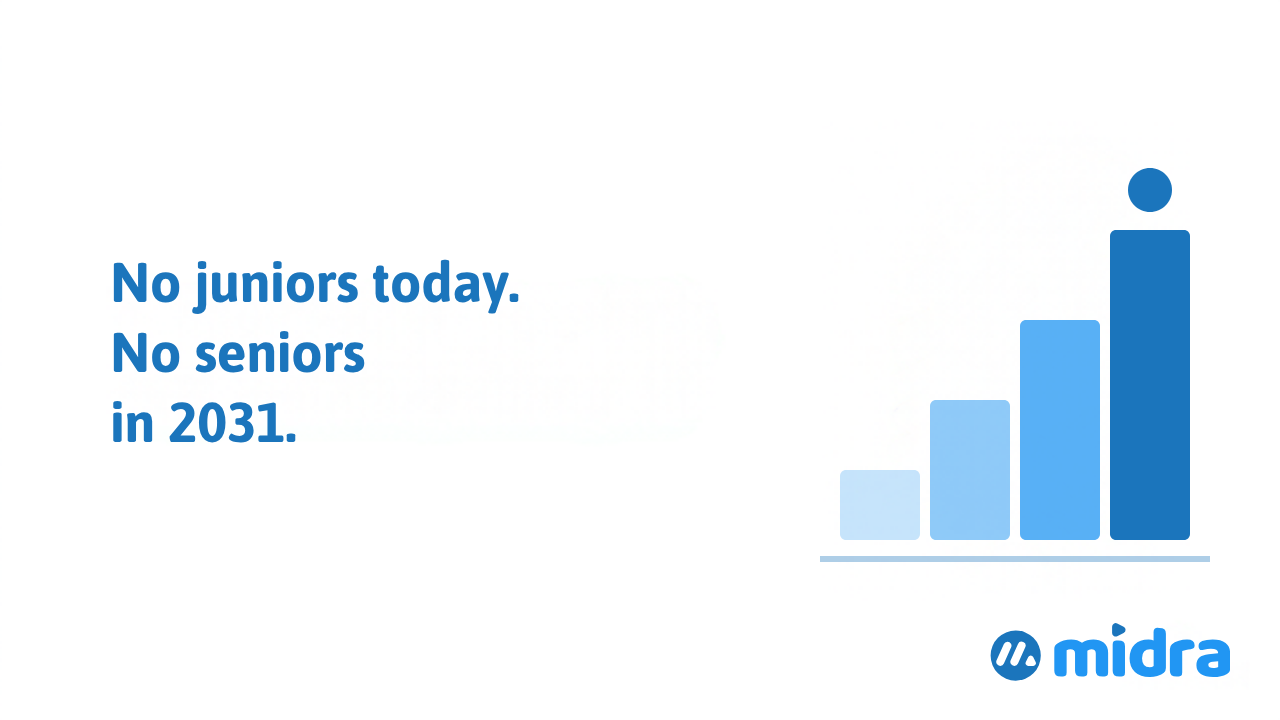 Hiring Fewer Juniors Today Means Fewer Seniors in 2031